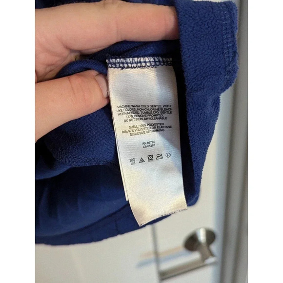 Columbia Blue Quarter Zip Fleece - quilted look sz L - Picture 6 of 6